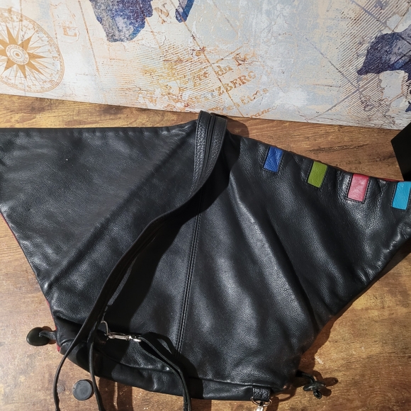 Buttery Soft Colorful Leather Convertible Crossbody, Shoulder, Backpack. - Picture 11 of 16